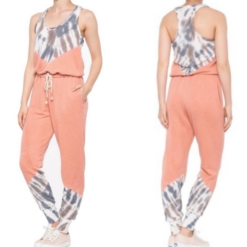 Young Fabulous & Broke Tie Dye Henna Pluto Eberhart Jumpsuit Size Medium Women